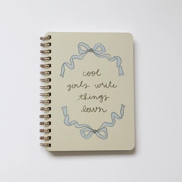 Cool Girls Write Things Down Notebook