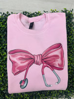 Nurse Bow Sweatshirt