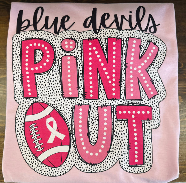 Blue Devils Pink Out Tee