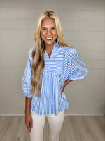 Blue Ivory Top
