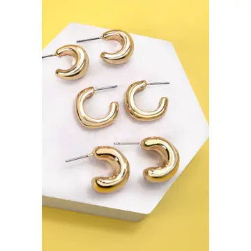 Mini Hoop Trio Earrings