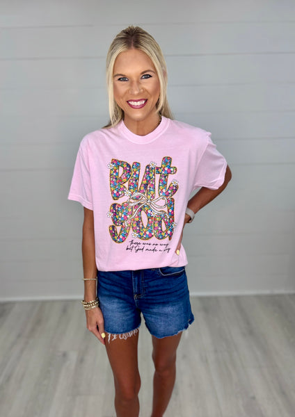 But God Floral Tee