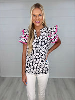 Midnight Bloom Top