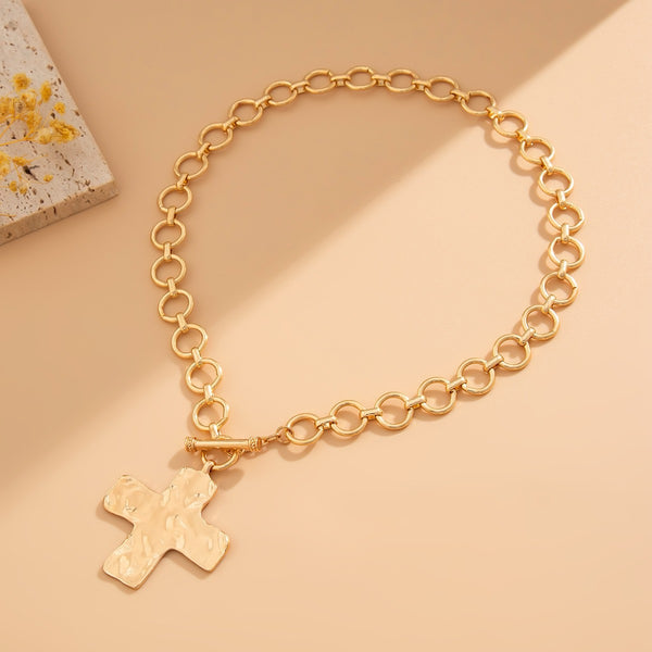 Cross Toggle Necklace