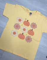 Youth Flower Pumpkin Tee