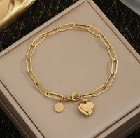Heart Chain Bracelet