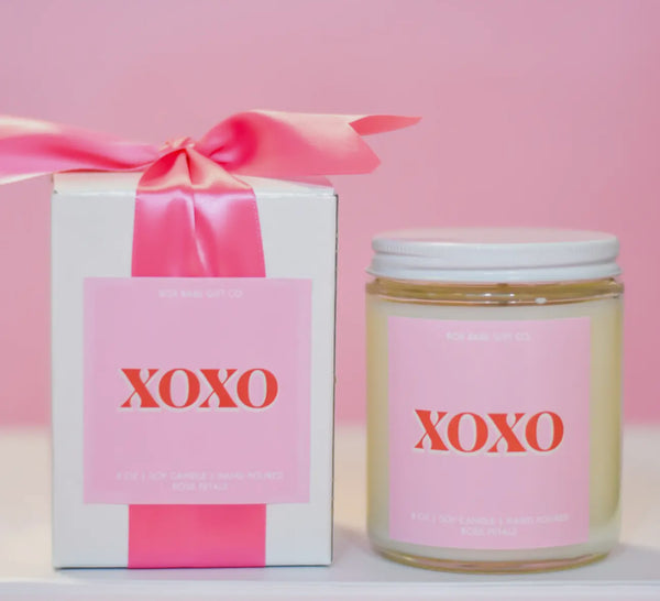 Valentine's Day Candle + Matches Gift Set