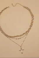 Multilayer Cross Pendant Necklace