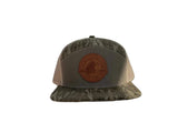 SB Circle Logo Large Leather Patch Flat Bill