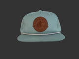 Circle Logo Large Leather Patch Rope Cap