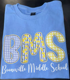 Youth Lemon Stripe Initial Tee