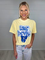 Blue Devils Floral Bow Tee