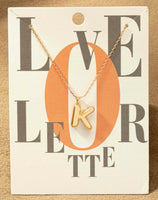 Balloon Letter Initial Necklace