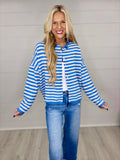 The Playful Stripe Cardigan
